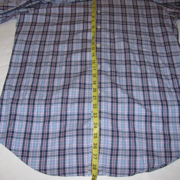 Peter Millar LS Plaid Dress shirt mens Medium - Picture 6 of 6